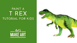 Tyrannosaurus Rex - Watercolor Tutorial for Kids with Sarah Cray