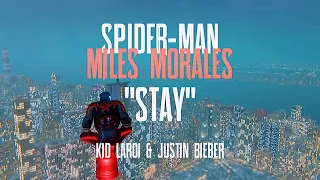 The Kid LAROI, Justin Bieber - STAY | Cinematic Web Swinging to Music🎵 (Spider-Man Miles Morales)