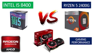 i5 8400 vs Ryzen 5 2400G - RX 580 8GB - Benchmarks Comparison