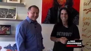 Mike Broomhead with Alice Cooper