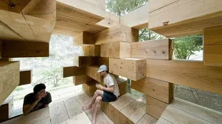 Amazing Fastest Wooden House Construction Method - Eco Building Materials