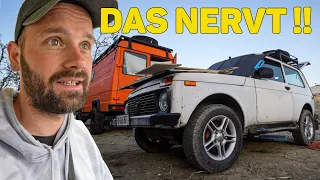 Motor macht Probleme am Lada Niva ( ...aber der Ausbau ist drin ! )