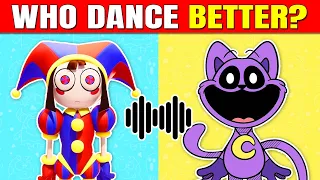 GUESS WHO’S DANCING & WHO DANCES BETTER? Poppy Playtime Chapter 3 vs  The Amazing Digital Circus