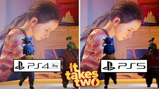 It Takes Two PS5 VS PS4 PRO Graphics Comparison Gameplay / PlayStation 5 VS PlayStation 4 PRO / 4k