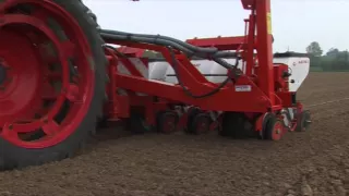 KUHN PLANTER 3 R - Pneumatic precision seed drills (In action)