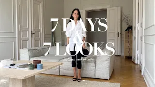 7 Days 7 Looks | Minimalist Wardrobe | Outfits of the Week | Outfit Ideas | Outfit inspiration | AD