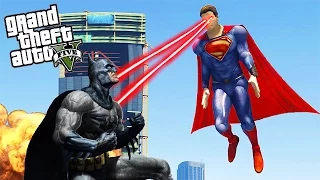 GTA 5 Mods - SUPERMAN VS BATMAN (GTA 5 Mods Gameplay)