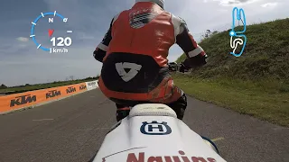 Husqvarna FS 450 Sliding around in Austria Onboard Bad-Fischau Supermoto