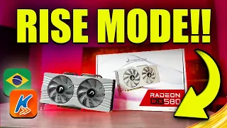 Rx 580 Rise Mode (A VERDADE DÓI) !! UNBOXING, REVIEW E TESTES EM JOGOS