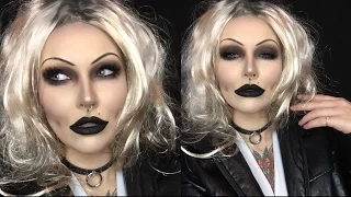 bride of chucky halloween makeup tutorial (pt 1)