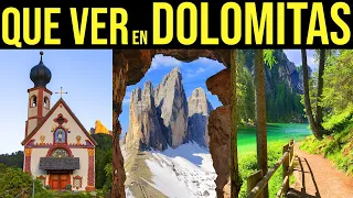 ⚠️QUE VER en DOLOMITAS 4k 🔺 (Escalada, Esquiar, bici, senderismo, naturaleza) 🟢Viaje a Dolomiti 🤌