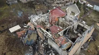 Destroyed village on frontline of battle for Kyiv | AFP