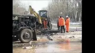 Новости ТВ 5 - Прорыв водопровода в Ленинском районе - 04.02.2014г.