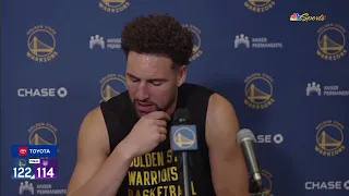 Klay Thompson postgame interview | Golden State Warriors beat Sacramento Kings 122-114