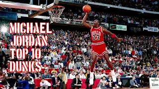 TOP 10 DUNKS MICHAEL JORDAN ERA