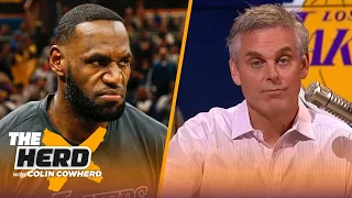 Colin reacts to Kenny Smith naming LeBron James as the 10th-best player of all time | NBA | THE HERD