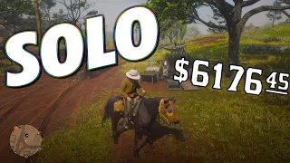 SUPER EASY SOLO MONEY & XP IN RED DEAD ONLINE! (RED DEAD REDEMPTION 2)