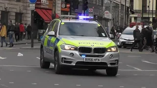 Emergency services responding to different calls in London