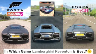 Lamborghini Reventon Sound & Top Speed - Extreme Car Driving Simulator vs Forza Horizon 5 vs Forza 4