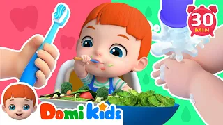 Healthy Habit Song🍅🧼+ More Domikids Baby Songs & Nursery Rhymes | Educational Songs