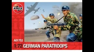 Airfix German Paratroops / Fallschrimjager 1/72 / 1/76 Scale Figure Review