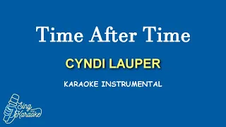 TIME AFTER TIME   - CYNDI LAUPER  E KEY   KARAOKE