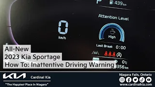 All-New 2023 Kia Sportage | How To Use Your Inattentive Driving Alert!