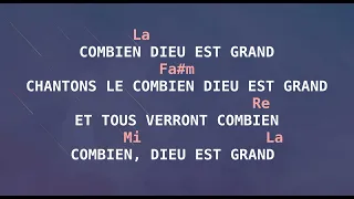 Combien Dieu est Grand paroles et accords