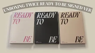 《 unboxing TWICE "ready to be" signed ver. albums 🎀 3 versions from twiceshop 》