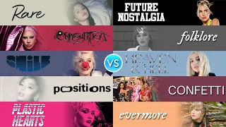 Rare VS Future Nostalgia VS folklore VS positions VS ... (2020 album battle) | PopBop!