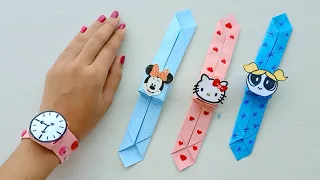 How to make easy paper watch /Origami paper Watch / Easy Origami / Paper watch / DIY /school craft