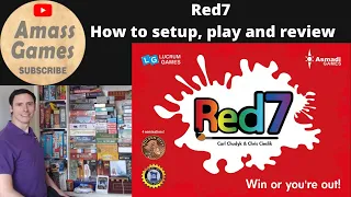 How to setup, play, playthrough and review Red7 card game by * AmassGames * boardgame boardgamearena