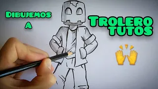 Cómo Dibujar a Trolerotutos #trolerotutos #minecraft