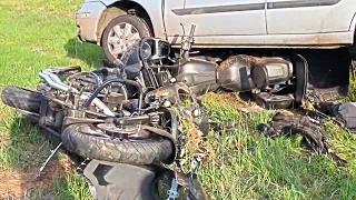 2 BIKES COMPLETELY DESTROYED | Epic and Crazy Motorcycle Moments Ep.#324