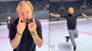 41 летний Евгений Плющенко показал Невероятные прыжки Баку Ледовое шоу Плющенко