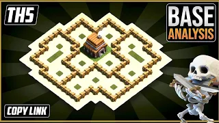 Town Hall 5 Trophy Base 2022 || th5 best hybrid/trophybase ||