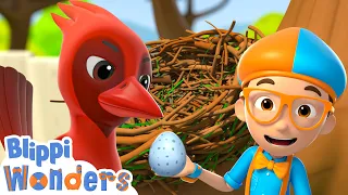 Blippi Wonders - Blippi Builds a Birds Nest! | Educational Cartoons for Kids | Blippi Toys