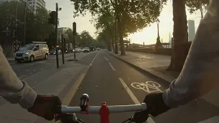 Early morning London Commute on my Brompton Bicycle from Westminster to Tower Hill.