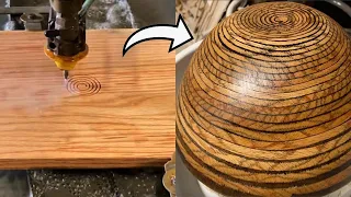 Using a Waterjet to Make a Spiral Wooden Bowl!