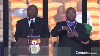 South Africa government admits mistakes in hiring 'fake' Mandela memorial interpreter