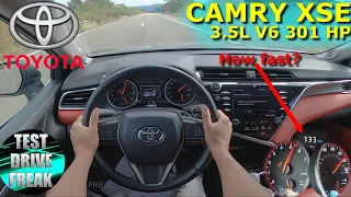 2018 Toyota Camry XSE 3.5L V6 301 HP TOP SPEED AUTOBAHN DRIVE POV
