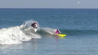 Morning SURF OFF with PROS and Kalani Robb wins SPECIAL award !!!