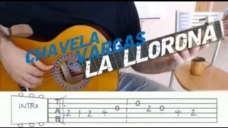 "La llorona" (Chavela Vargas). Video + TAB
