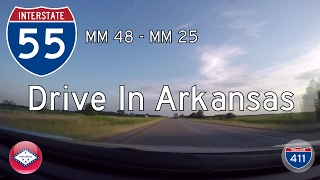Interstate 55 - Mile 48 -  Mile 25 - Arkansas | Drive America's Highways 🚙