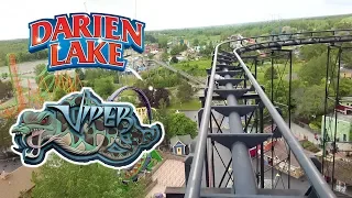 2018 Viper Roller Coaster On Ride Front Seat HD POV Darien Lake