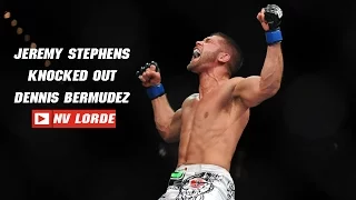 Jeremy Stephens with an incredible kick from a knee, knocked out Dennis Bermudez | By NV Lorde