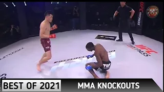 9 minutes of best mma knockouts 2021