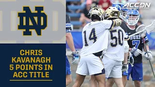 Notre Dame's Chris Kavanagh Gets 5 Points In ACC Championship