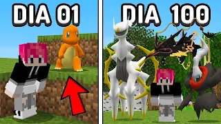 SOBREVIVI 3000 DIAS NO PIXELMON DO MINECRAFT O FILME!