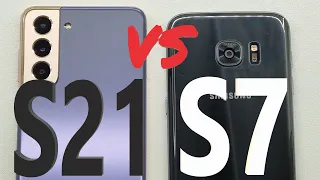 Samsung Galaxy S21 vs Samsung Galaxy S7 - SPEED TEST + multitasking - Which is faster!?
